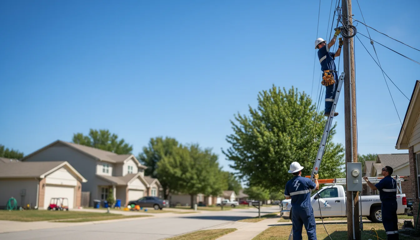 Residential electrician providing installation services in Washington, ME